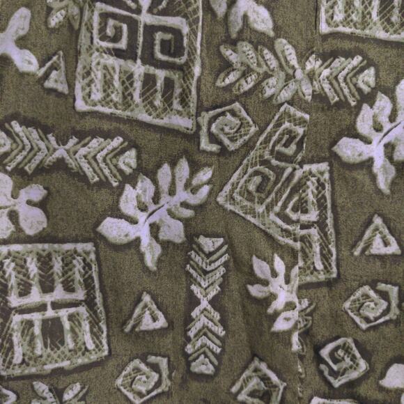 Hilo Hattie Vintage A Line Dress Green Hawaiian Mini Scoop Neck Sleeveless Zip 4 - Picture 2 of 10